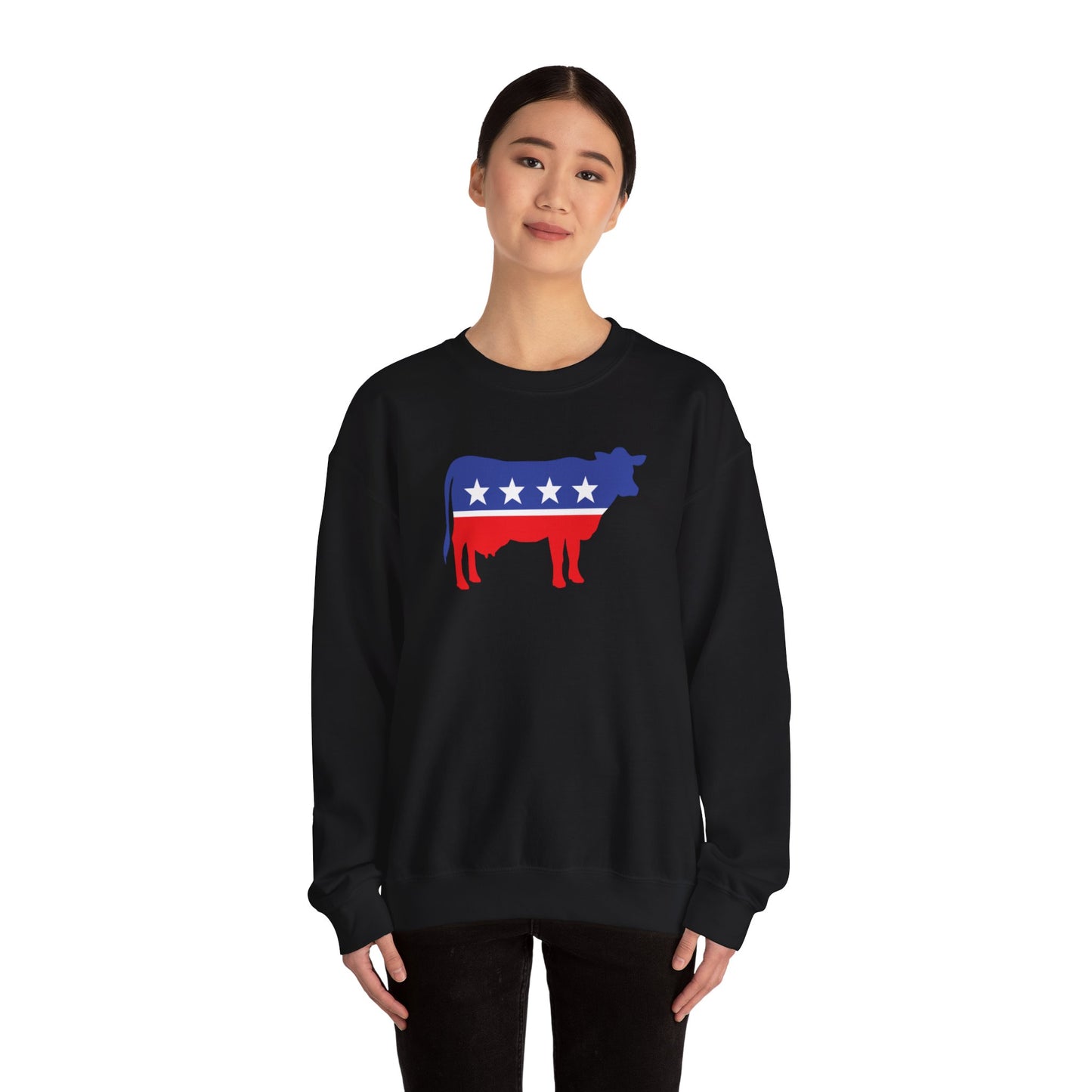 Cow Party Unisex Heavy Blend™ Crewneck Sweatshirt