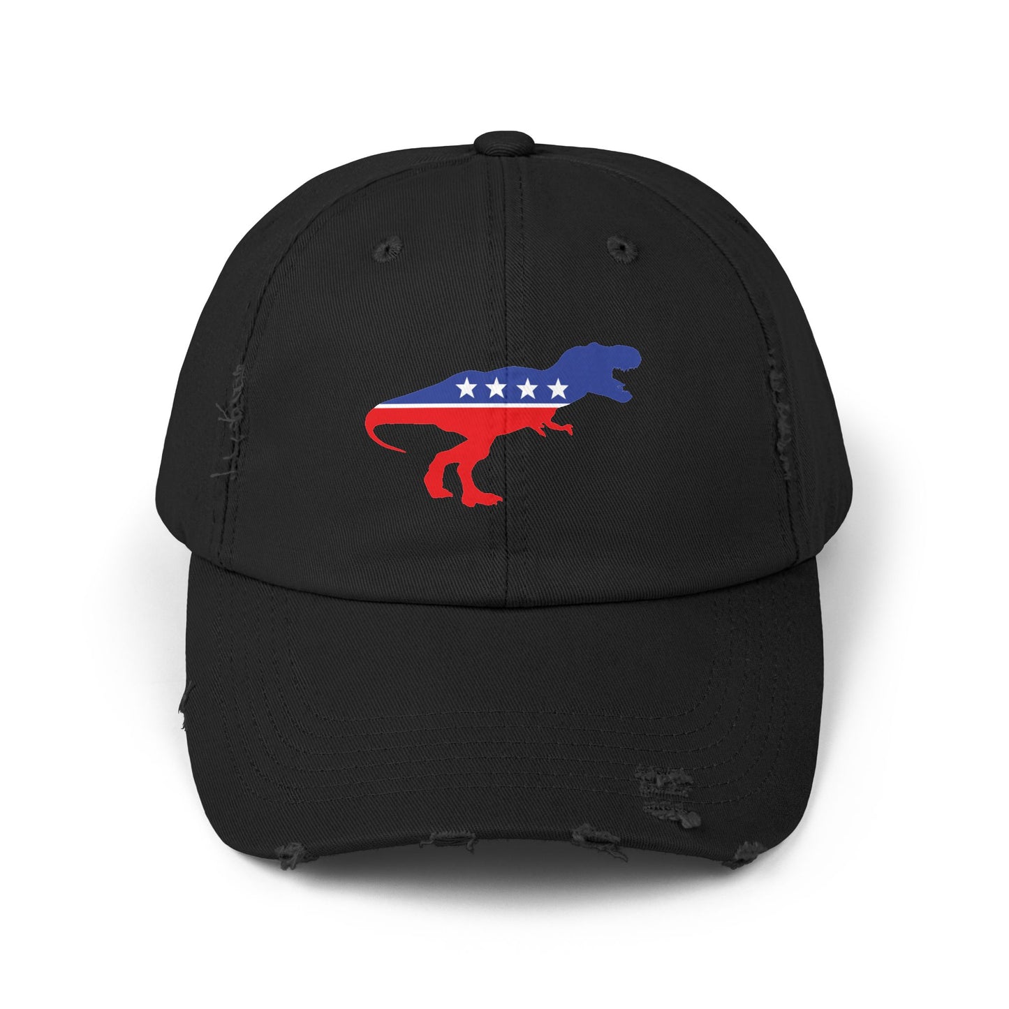 T-Rex Party Destressed cap for man or a woman one size