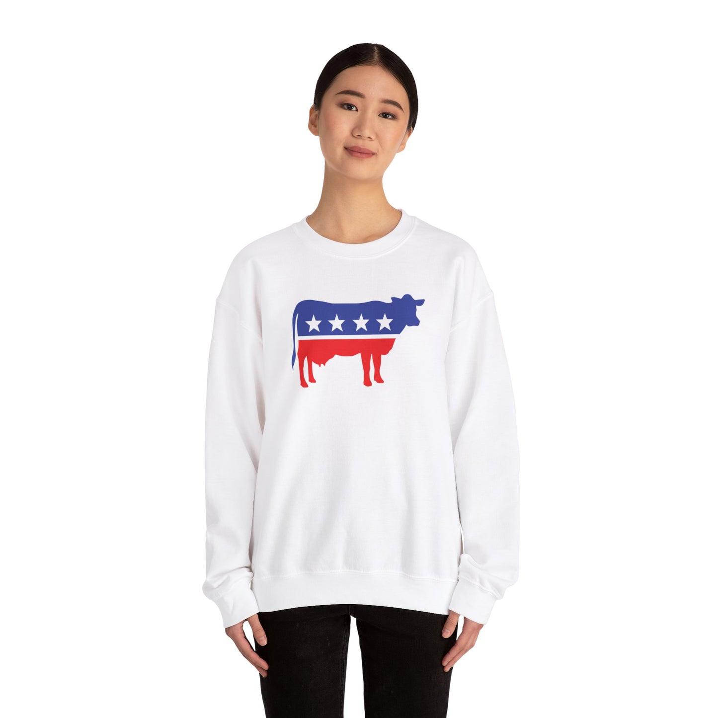 Cow Party Unisex Heavy Blend™ Crewneck Sweatshirt