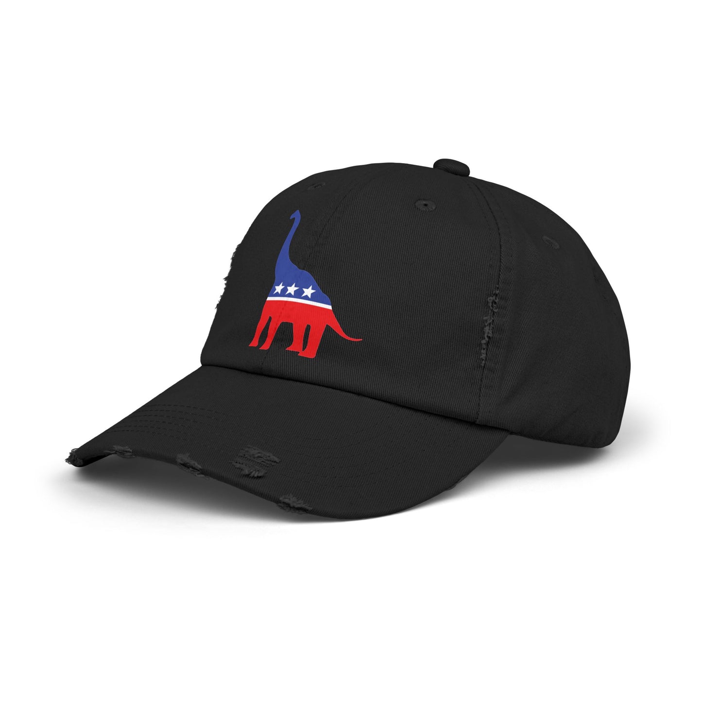 Brontosaurus Party Destressed cap for man or a woman one size