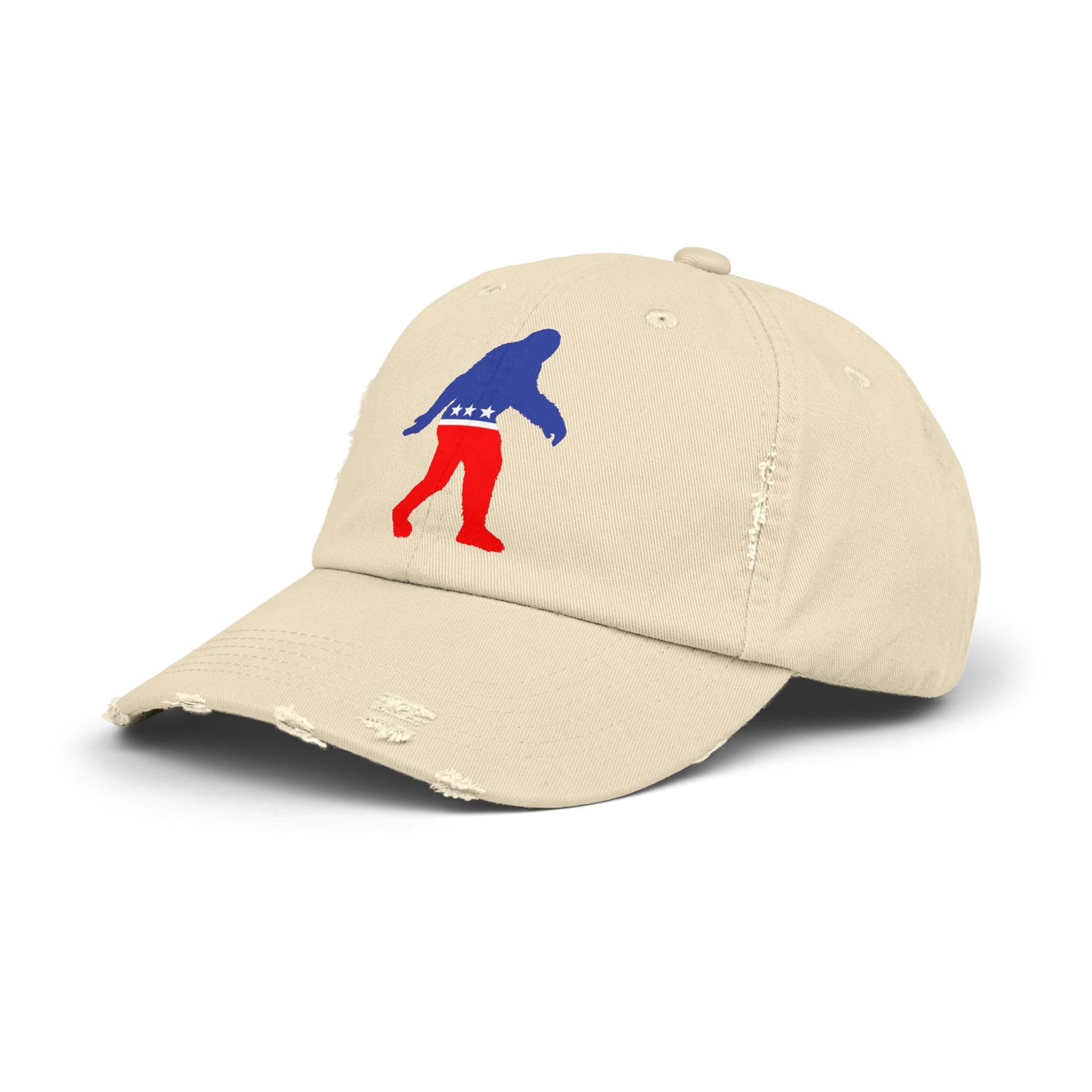 Bigfoot Party Destressed cap for man or a woman one size