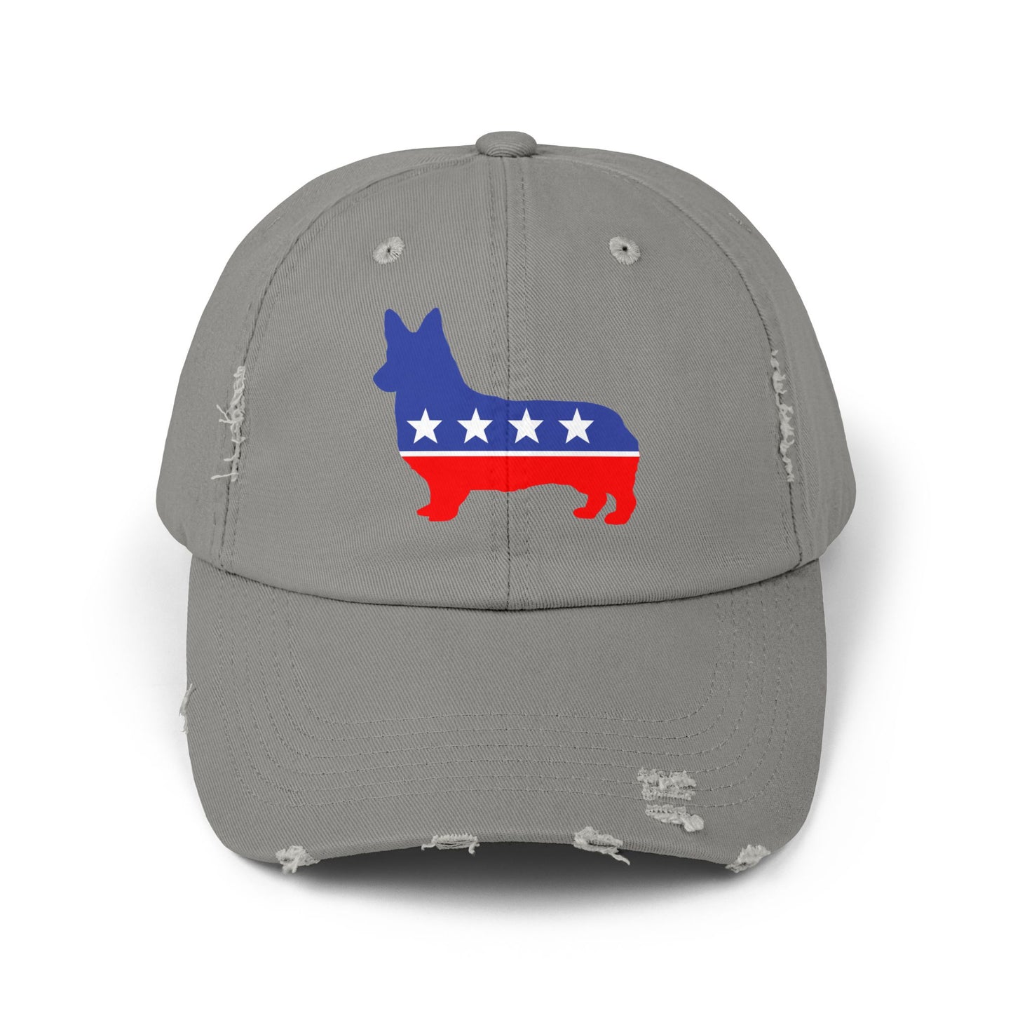 Corgi Dog Destressed cap for man or a woman one size
