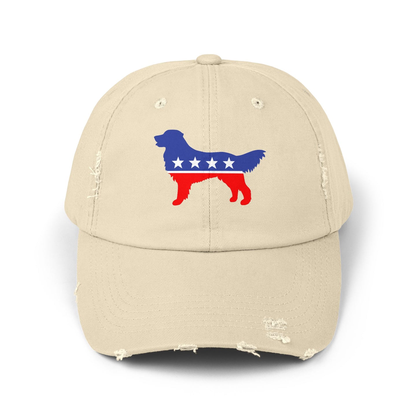 Retriever Party Destressed cap for man or a woman one size