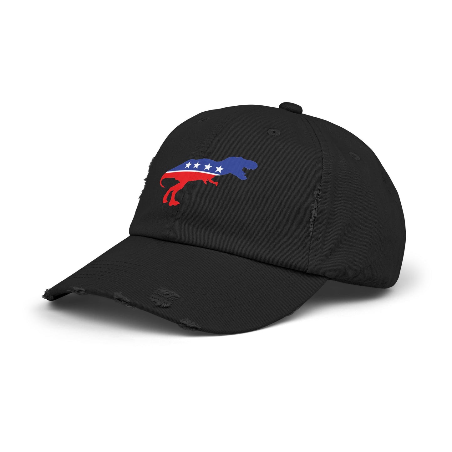 T-Rex Party Destressed cap for man or a woman one size