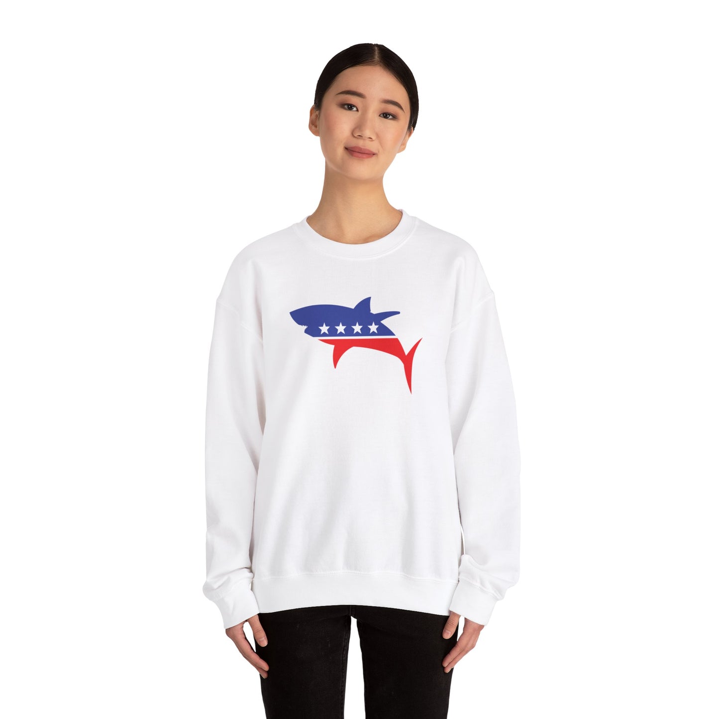 Shark Party Unisex Heavy Blend™ Crewneck Sweatshirt