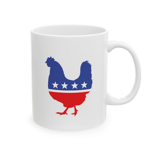 My Chicken Party Ceramic Mug, (11oz) mug