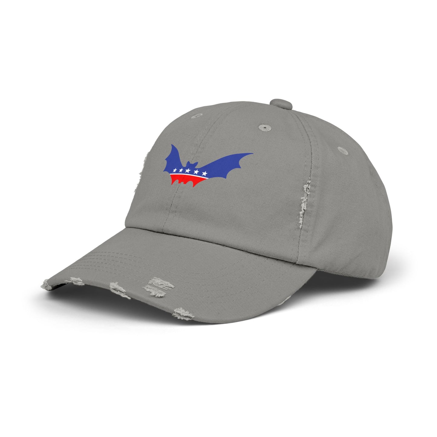 Bat Party Destressed cap for man or a woman one size