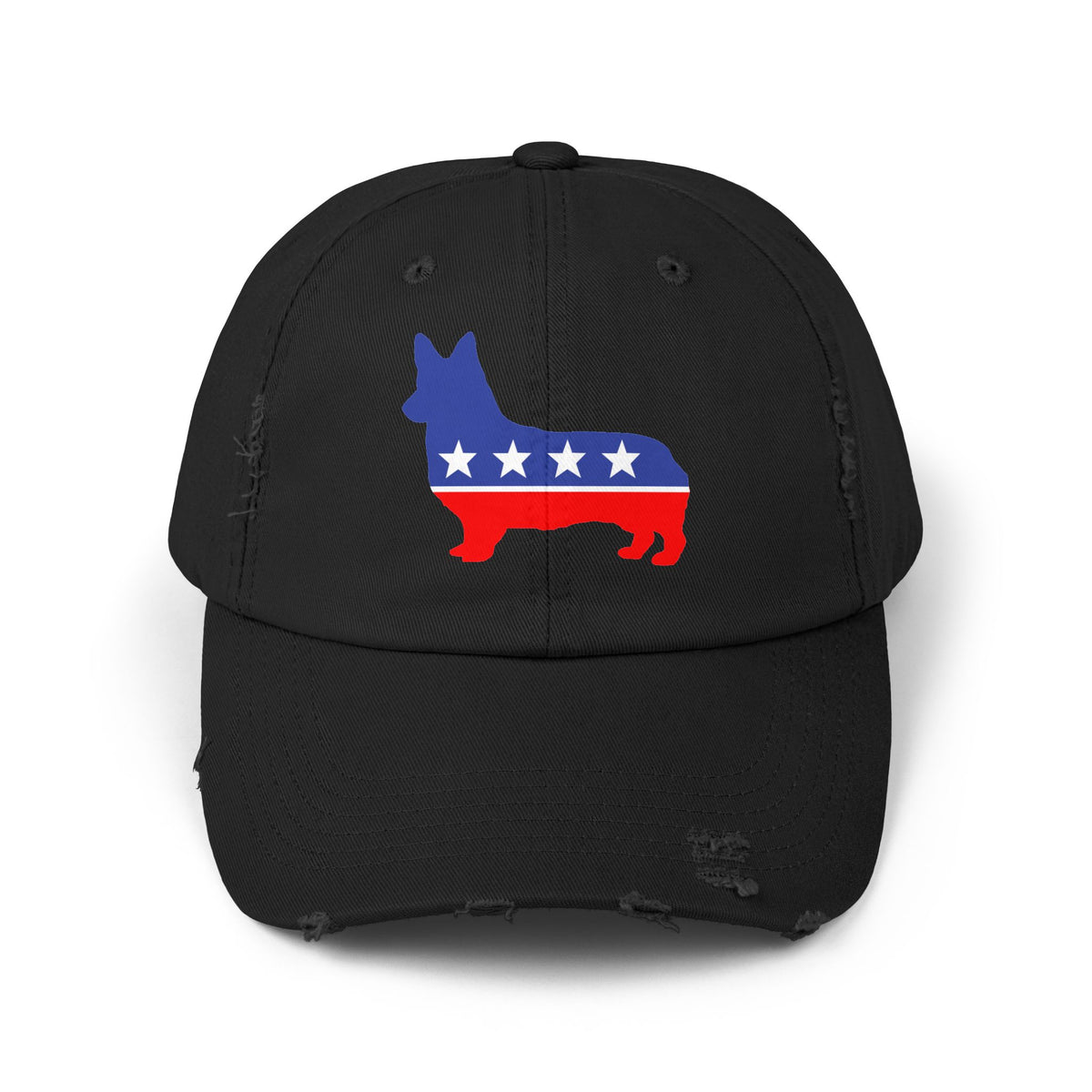 Corgi Dog Destressed cap for man or a woman one size