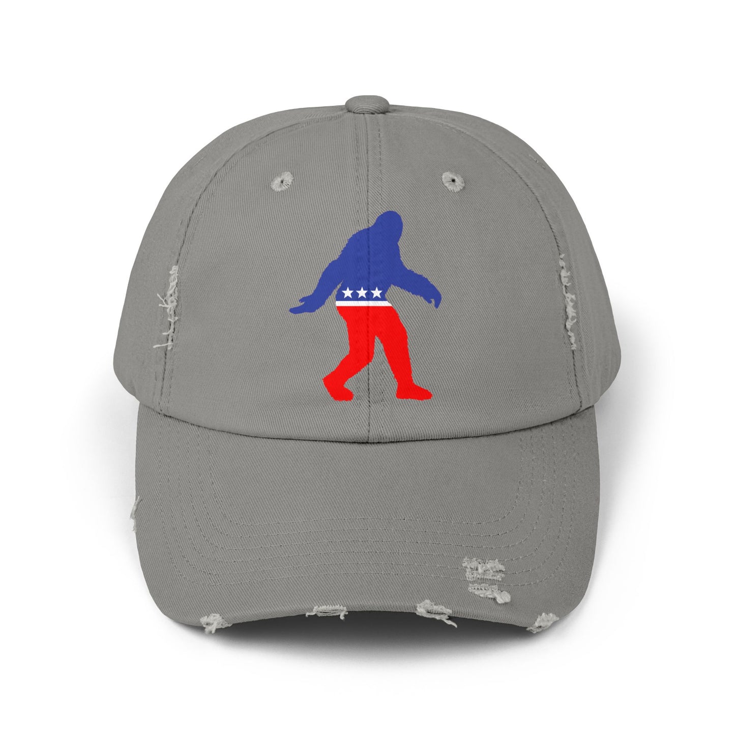 Bigfoot Party Destressed cap for man or a woman one size