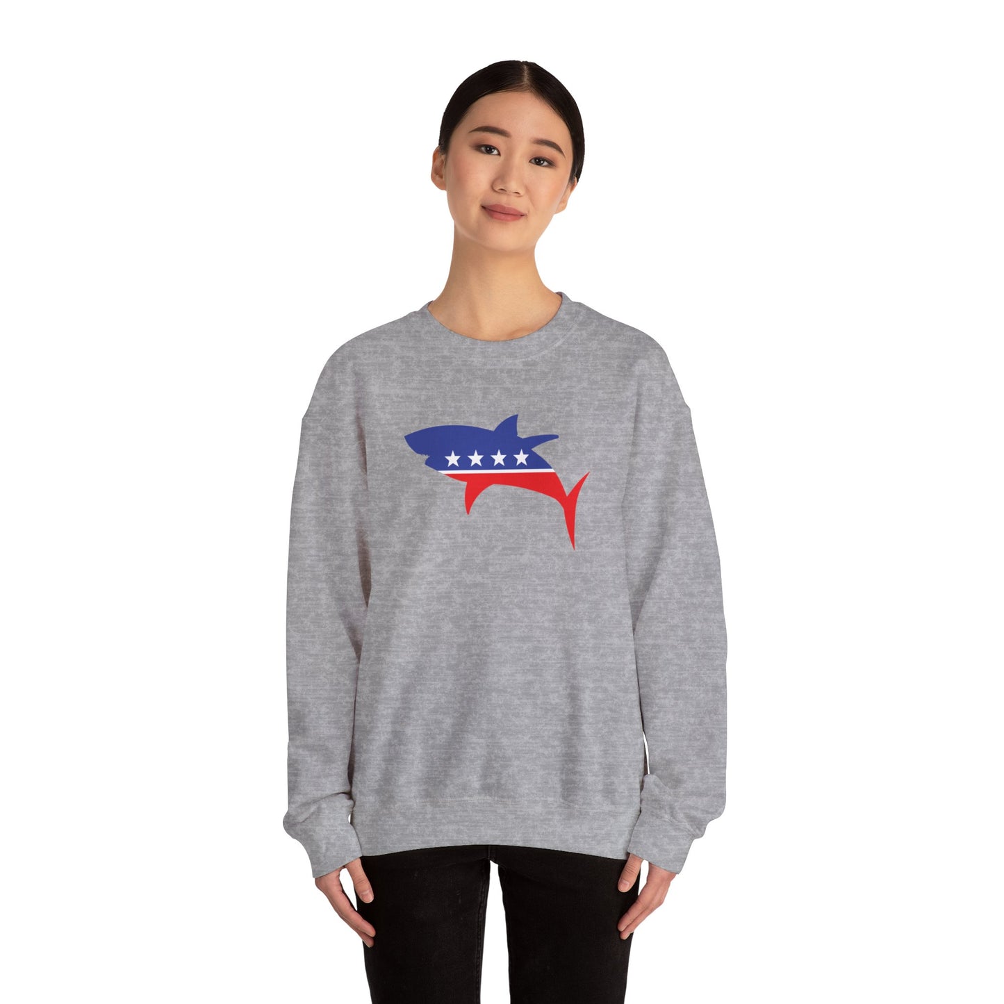 Shark Party Unisex Heavy Blend™ Crewneck Sweatshirt